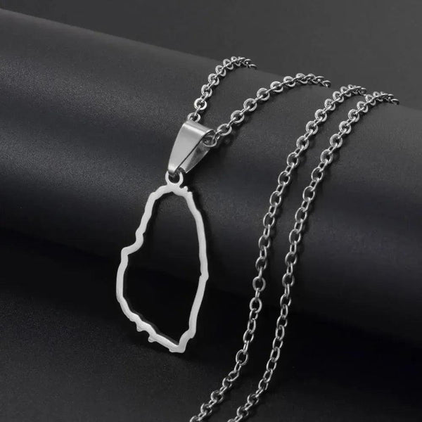 Saint Vincent Map Necklace