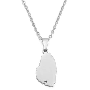 Saint Vincent Map Necklace