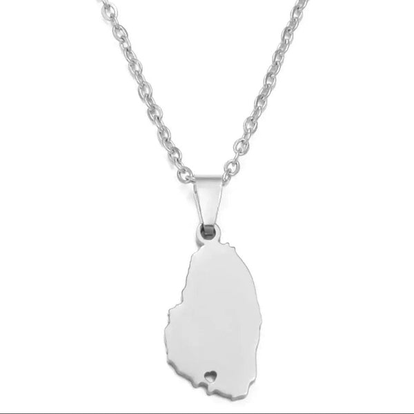 Saint Vincent Map Necklace