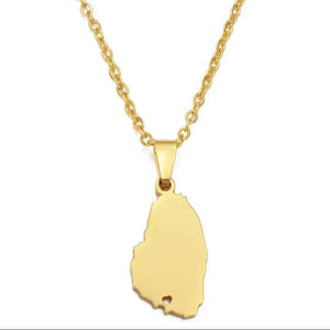 Saint Vincent Map Necklace
