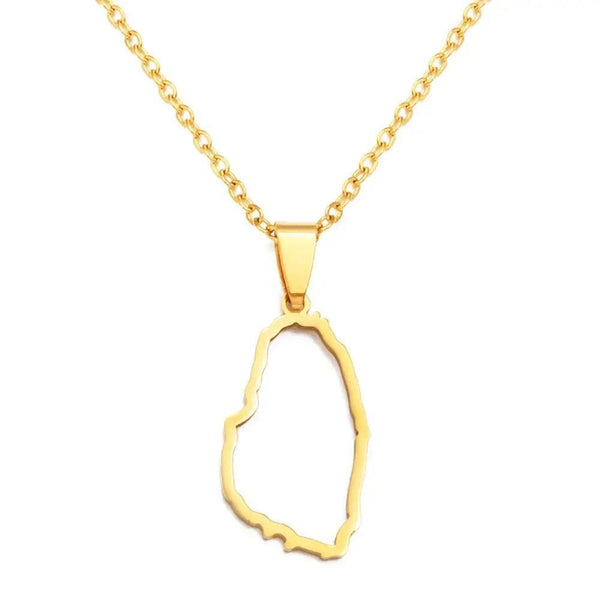 Saint Vincent Map Necklace