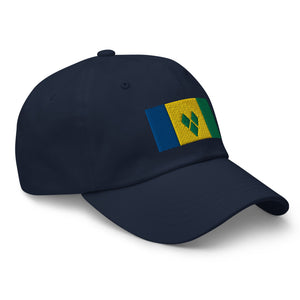 Saint Vincent & The Grenadines Flag Cap - Adjustable Embroidered Dad Hat