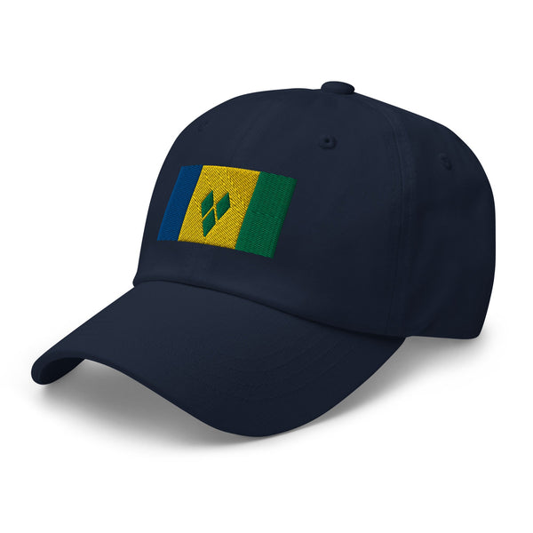 Saint Vincent & The Grenadines Flag Cap - Adjustable Embroidered Dad Hat