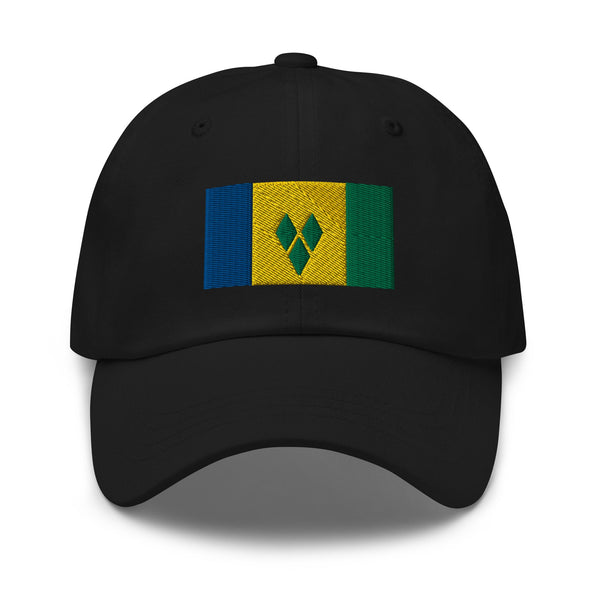 Saint Vincent & The Grenadines Flag Cap - Adjustable Embroidered Dad Hat