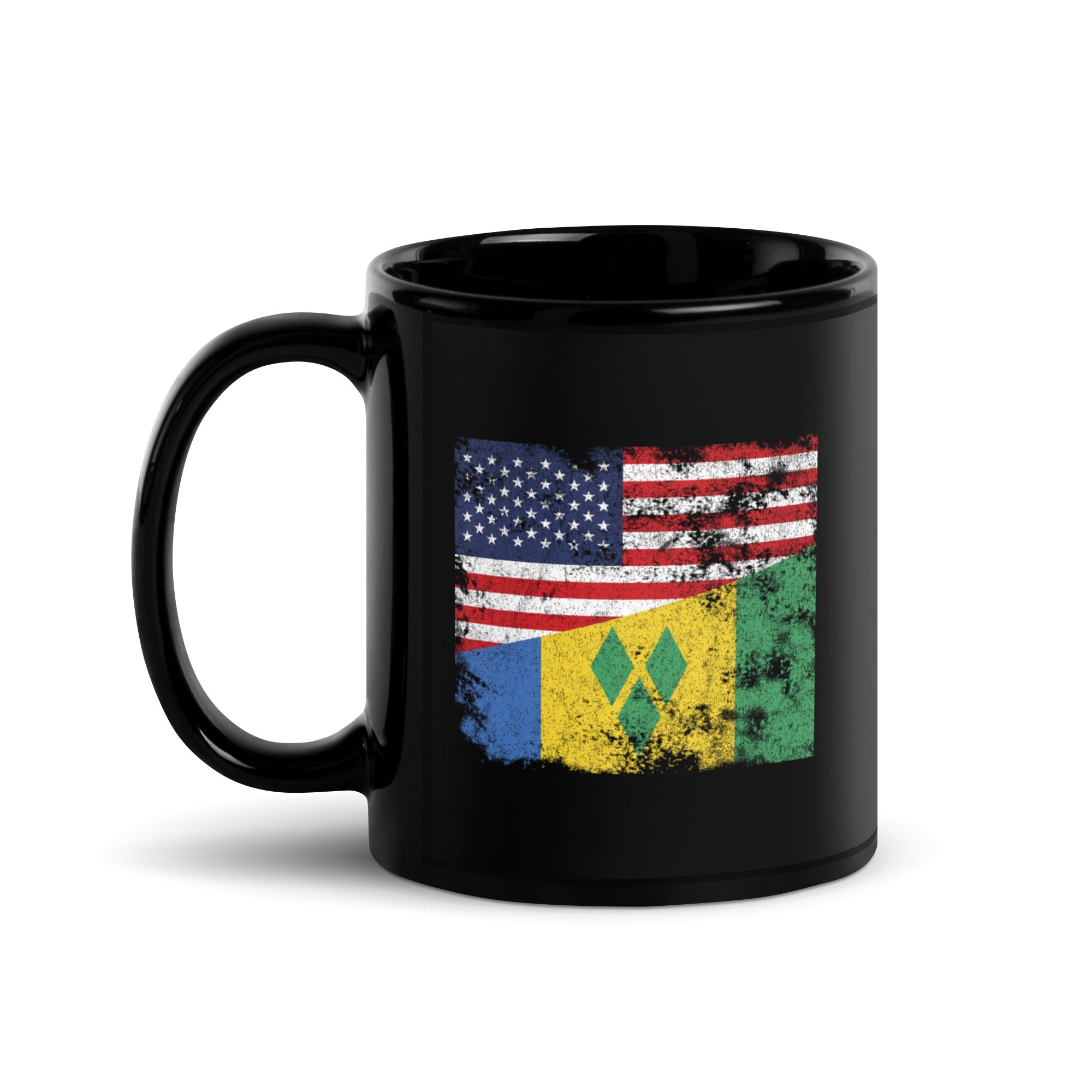 Saint Vincent and the Grenadines USA Flag Mug