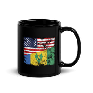 Saint Vincent and the Grenadines USA Flag Mug