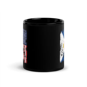 Saint-martin USA Flag Mug