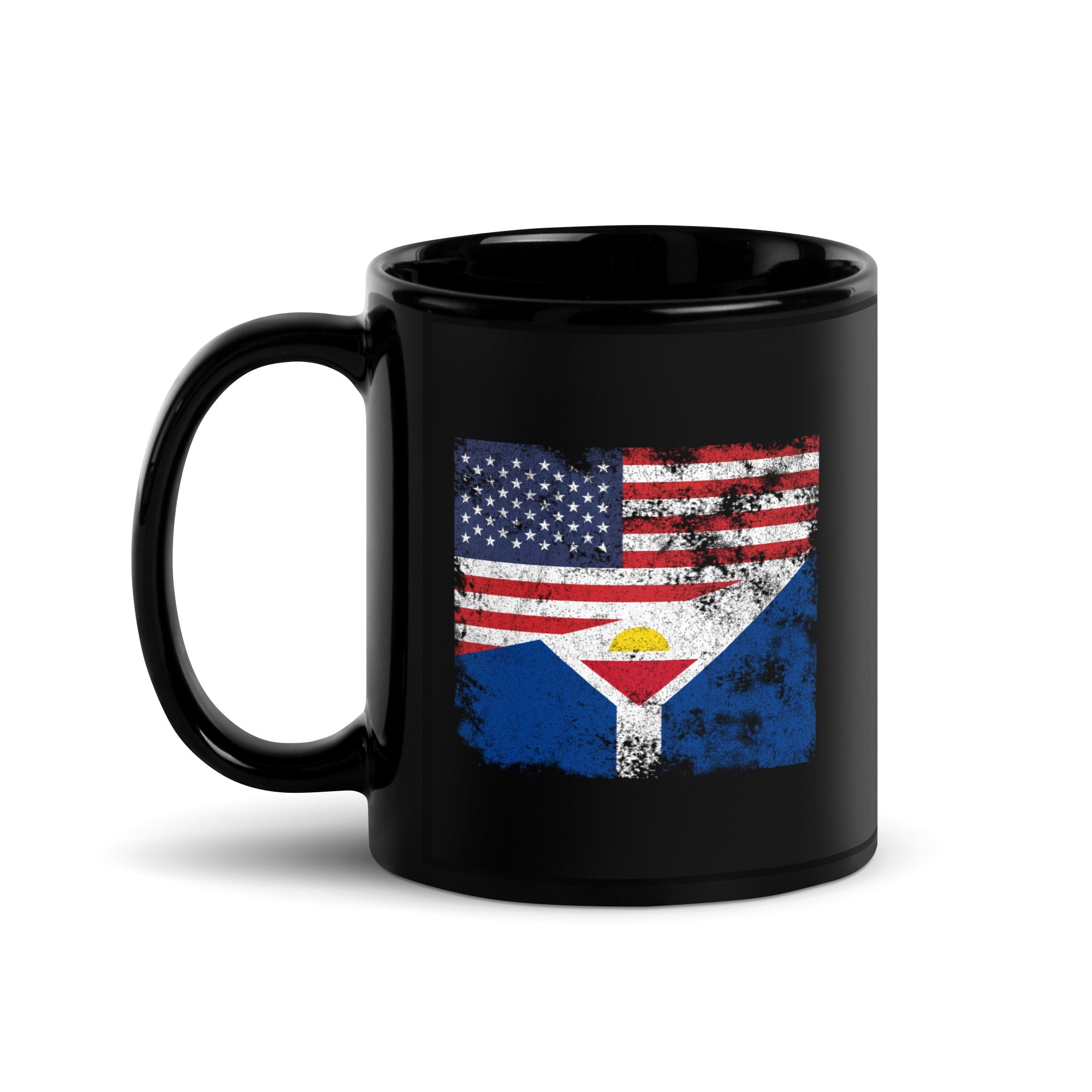 Saint-martin USA Flag Mug