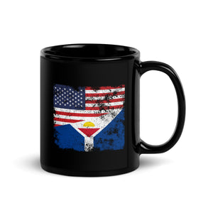 Saint-martin USA Flag Mug