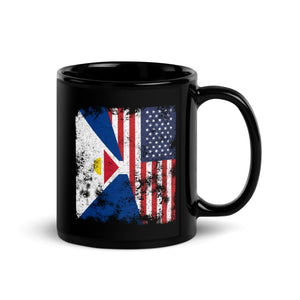 Saint-martin USA Flag Mug