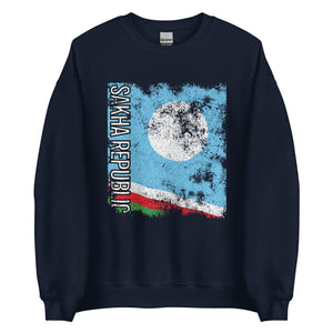 Sakha Flag - Distressed Flag Sweatshirt