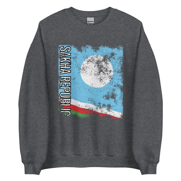 Sakha Flag - Distressed Flag Sweatshirt