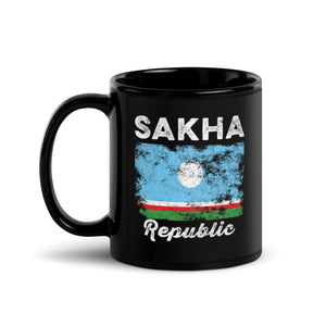 Sakha Republic Flag Vintage Yakutia Flag Mug