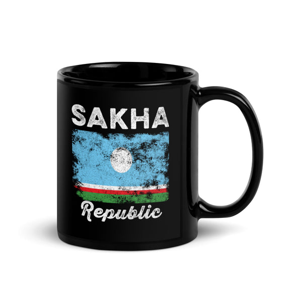 Sakha Republic Flag Vintage Yakutia Flag Mug