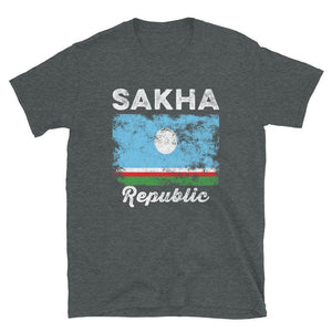 Sakha Republic Flag Vintage Yakutia Flag T-Shirt