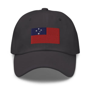 Samoa Flag Cap - Adjustable Embroidered Dad Hat