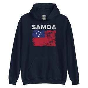 Samoa Flag Distressed - Samoan Flag Hoodie