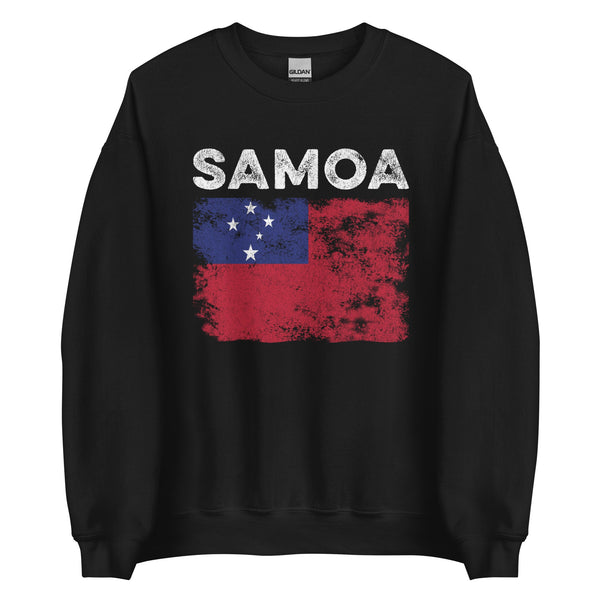 Samoa Flag Distressed - Samoan Flag Sweatshirt