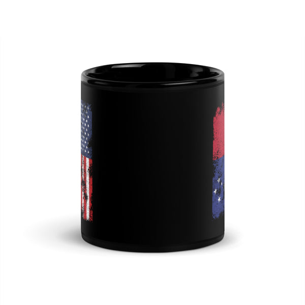 Samoa USA Flag - Half American Mug