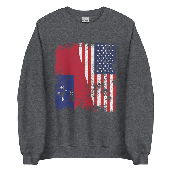 Samoa USA Flag - Half American Sweatshirt