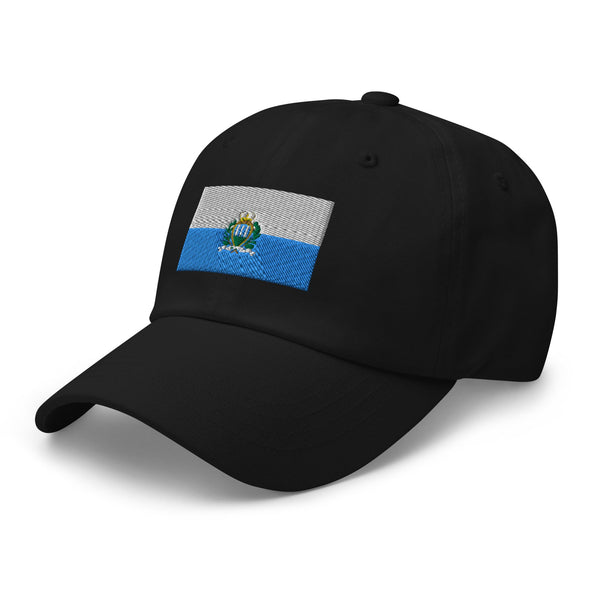 San Marino Flag Cap - Adjustable Embroidered Dad Hat