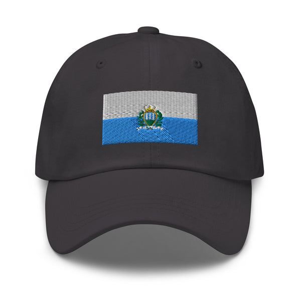 San Marino Flag Cap - Adjustable Embroidered Dad Hat