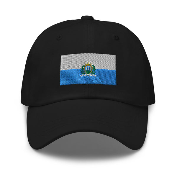 San Marino Flag Cap - Adjustable Embroidered Dad Hat