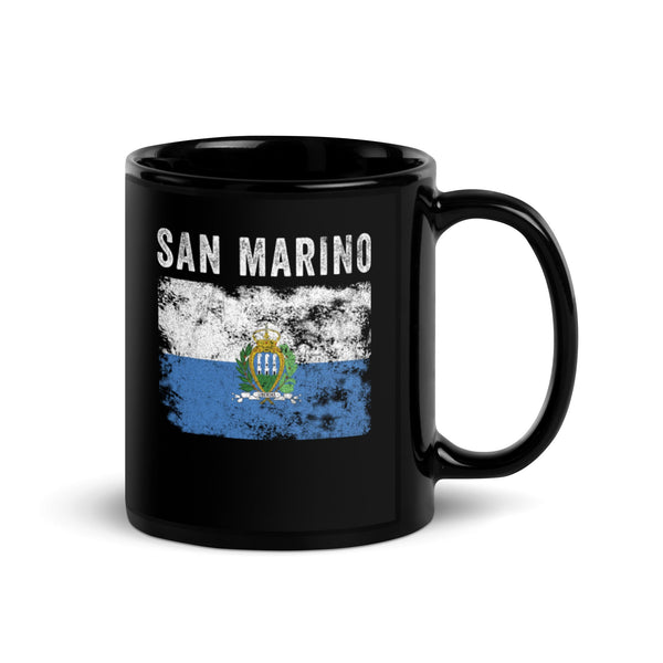 San Marino Flag Vintage Sammarinese Flag Mug