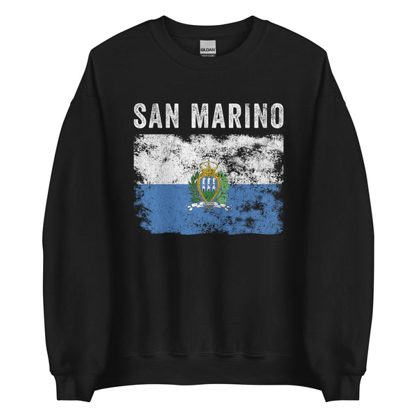 San Marino Flag Vintage Sammarinese Flag Sweatshirt