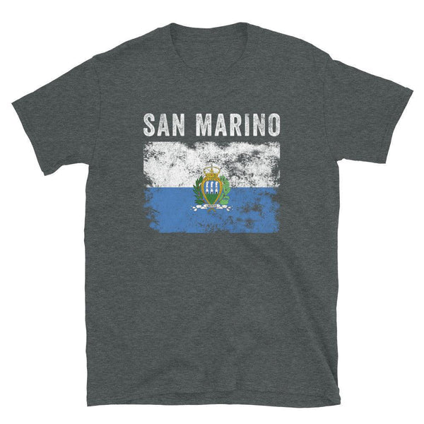 San Marino Flag Vintage Sammarinese Flag T-Shirt