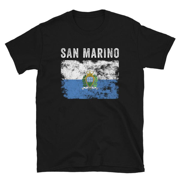 San Marino Flag Vintage Sammarinese Flag T-Shirt