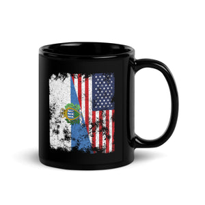San Marino USA Flag - Half American Mug