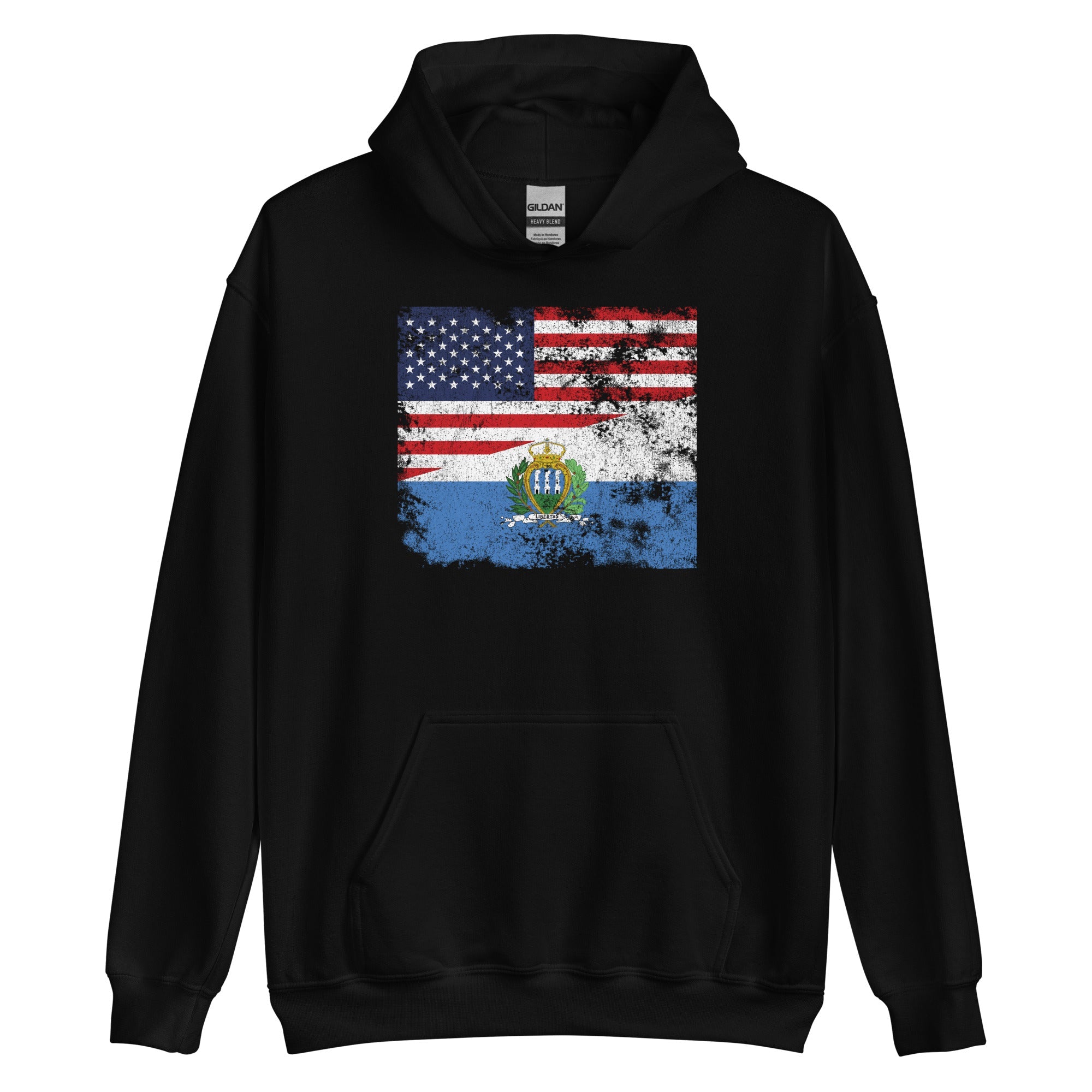 San Marino USA Flag Hoodie