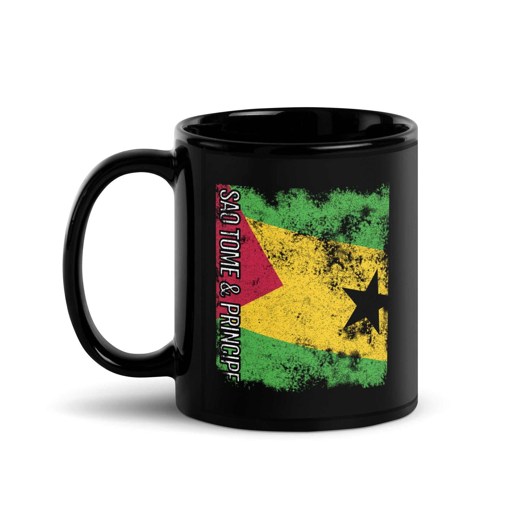 Sao Tome And Principe Flag - Distressed Flag Mug