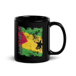 Sao Tome And Principe Flag - Distressed Flag Mug