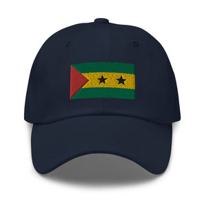Sao Tome & Principe Flag Cap - Adjustable Embroidered Dad Hat