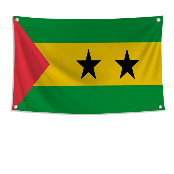 São Tomé and Príncipe Flag - 90x150cm(3x5ft) - 60x90cm(2x3ft)