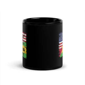 Sao Tome and Principe USA Flag Mug