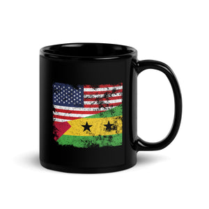 Sao Tome and Principe USA Flag Mug