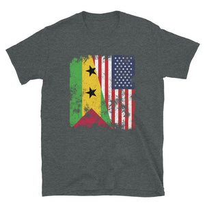 Sao Tome and Principe USA Flag T-Shirt