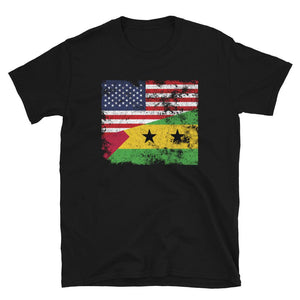 Sao Tome and Principe USA Flag T-Shirt