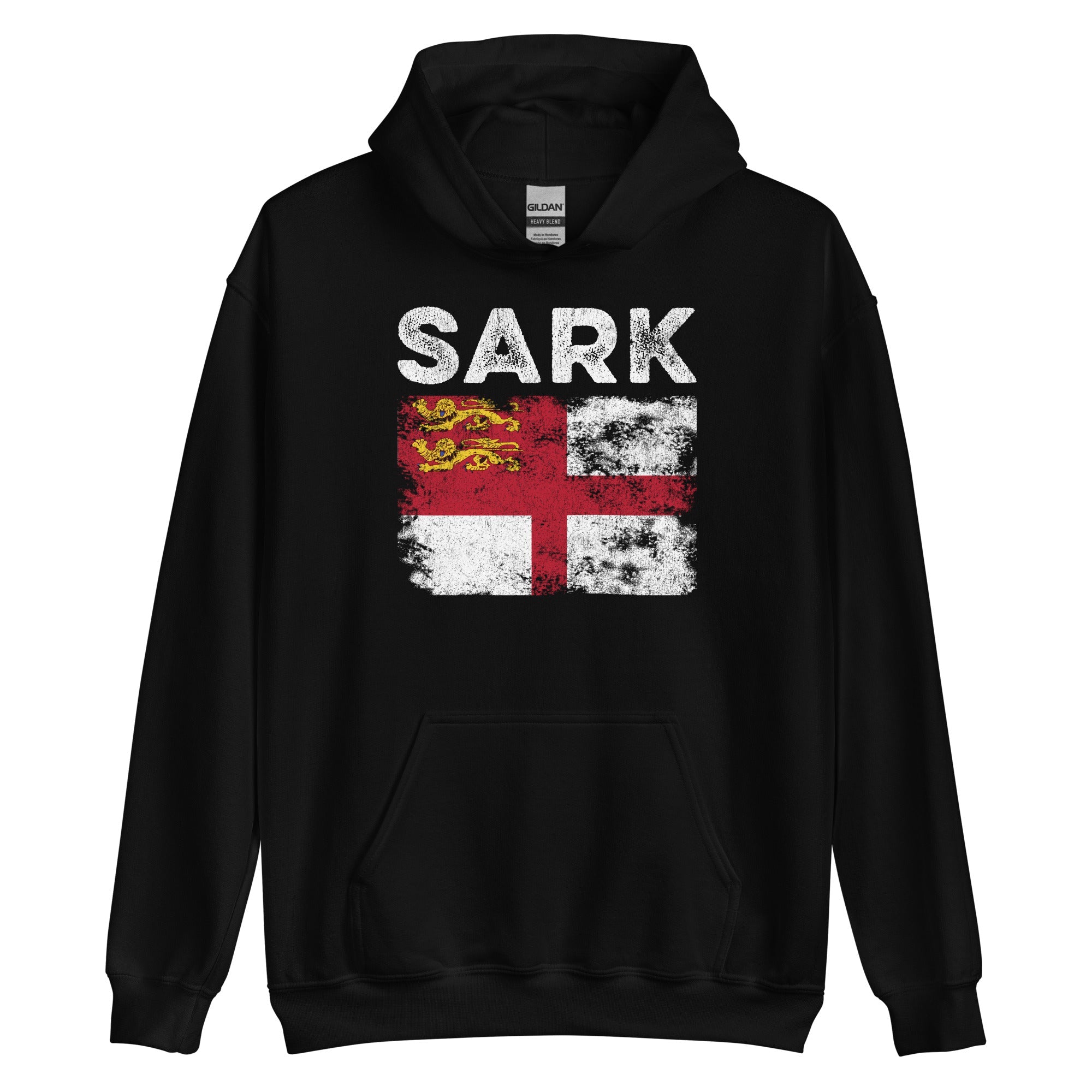 Sark Flag Distressed - Sark Flag Hoodie