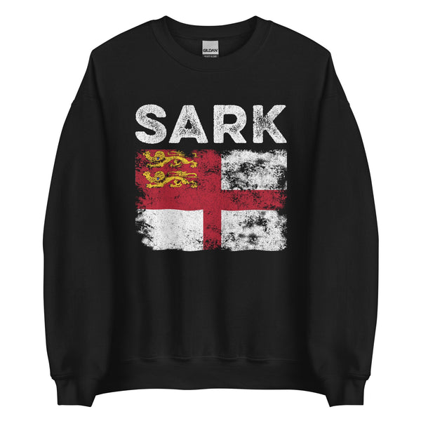 Sark Flag Distressed - Sark Flag Sweatshirt