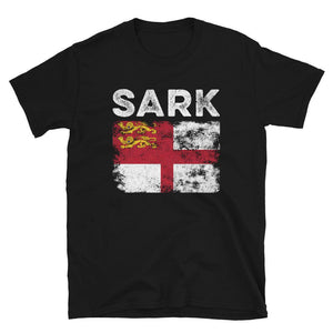 Sark Flag Distressed - Sark Flag T-Shirt