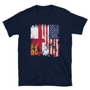 Sark USA Flag - Half American T-Shirt