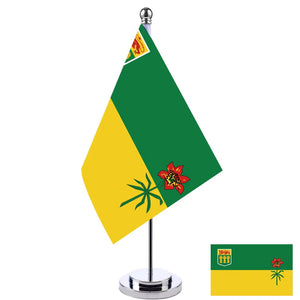 Saskatchewan Desk Flag - Small Office Table Flag