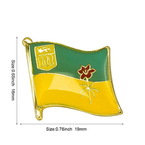 Saskatchewan Flag Lapel Pin - Enamel Pin Flag