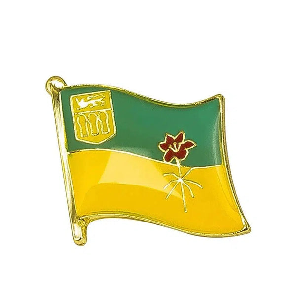Saskatchewan Flag Lapel Pin - Enamel Pin Flag
