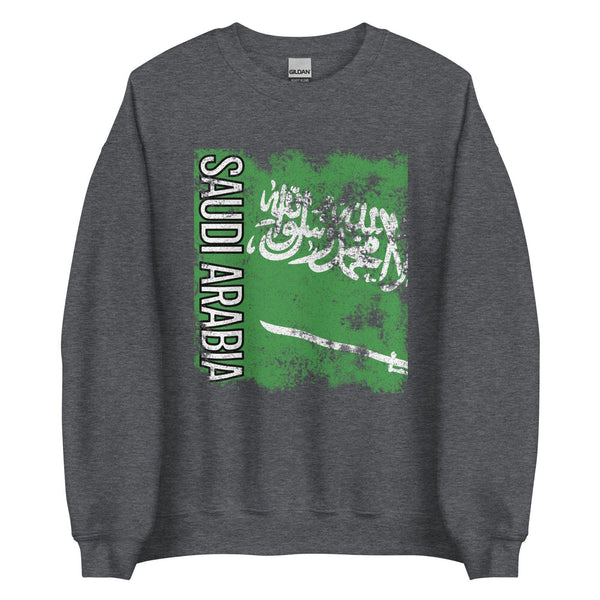 Saudi Arabia Flag - Distressed Flag Sweatshirt