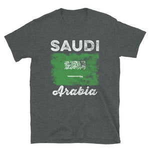 Saudi Arabia Flag Distressed Saudi Flag T-Shirt